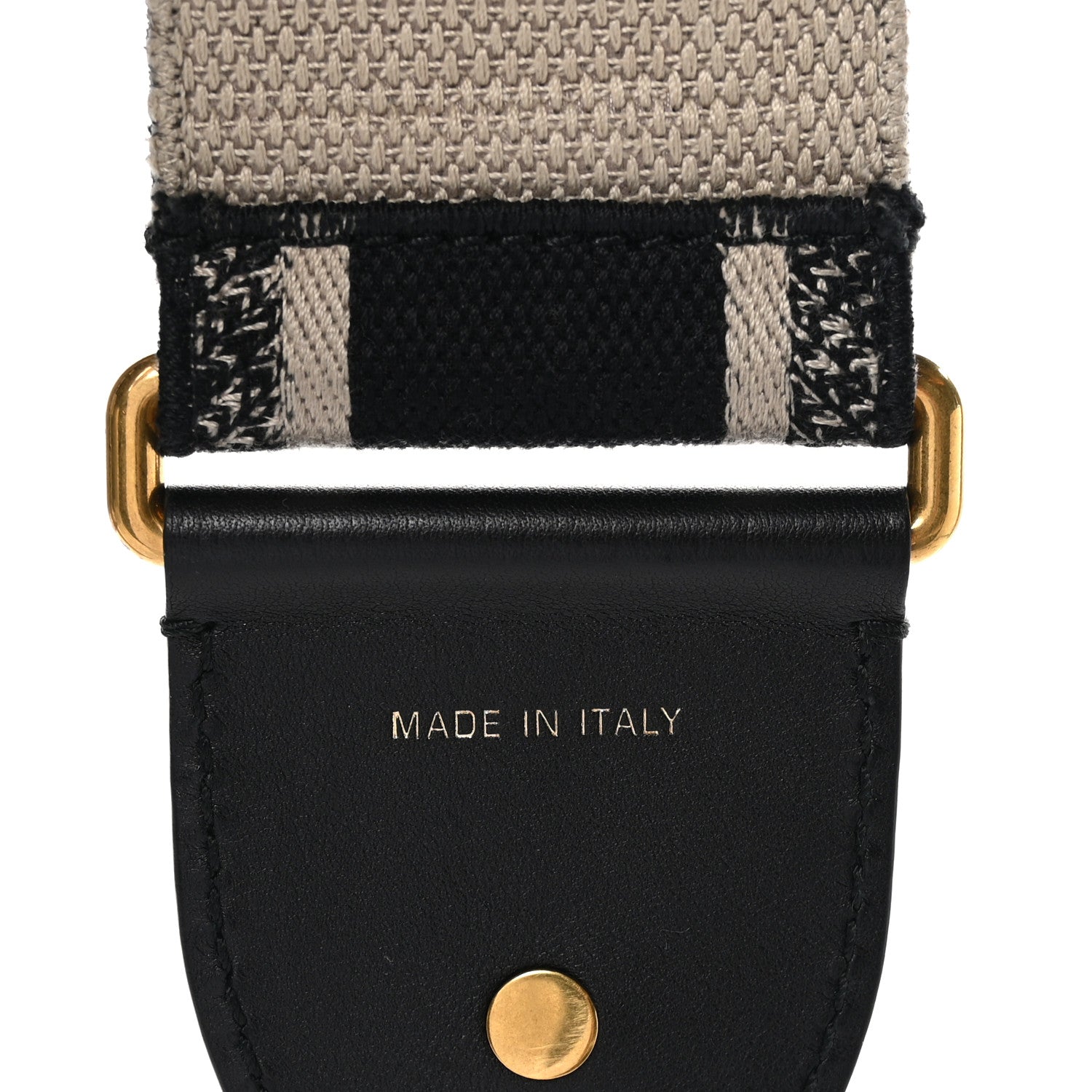 Christian Dior Canvas Embroidered Shoulder Strap Blue 4 of 4