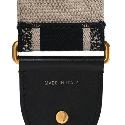 Christian Dior Canvas Embroidered Shoulder Strap Blue 4 of 4
