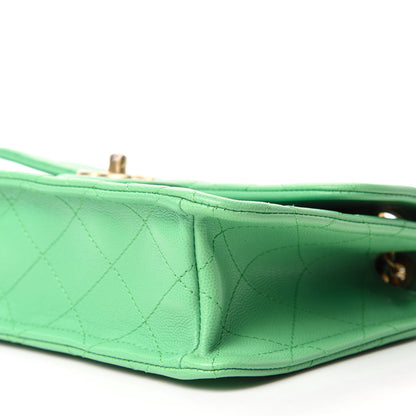 Chanel Caviar Quilted Medium Sweet Classic Flap Green 7 of 11