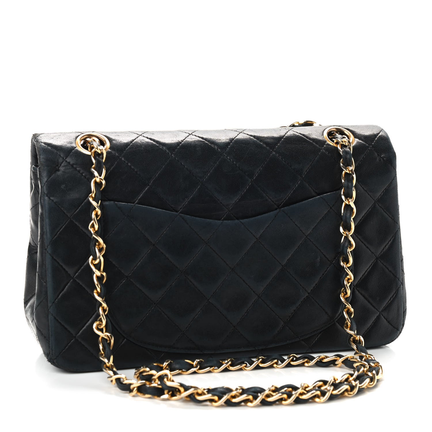 Chanel Lambskin Quilted Small Double Flap Black 2 of 14