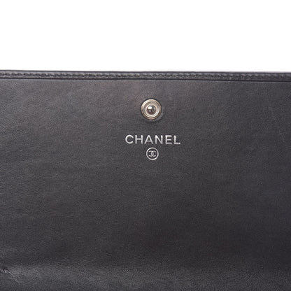 Chanel Calfskin Quilted Cambon Tri-Fold Wallet Black 6 of 10