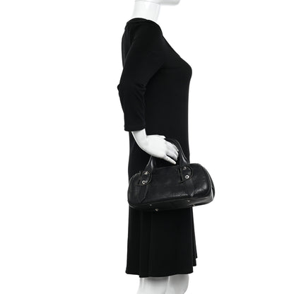 Christian Dior Deerskin Cannage Stitched Boston Black 3 of 14