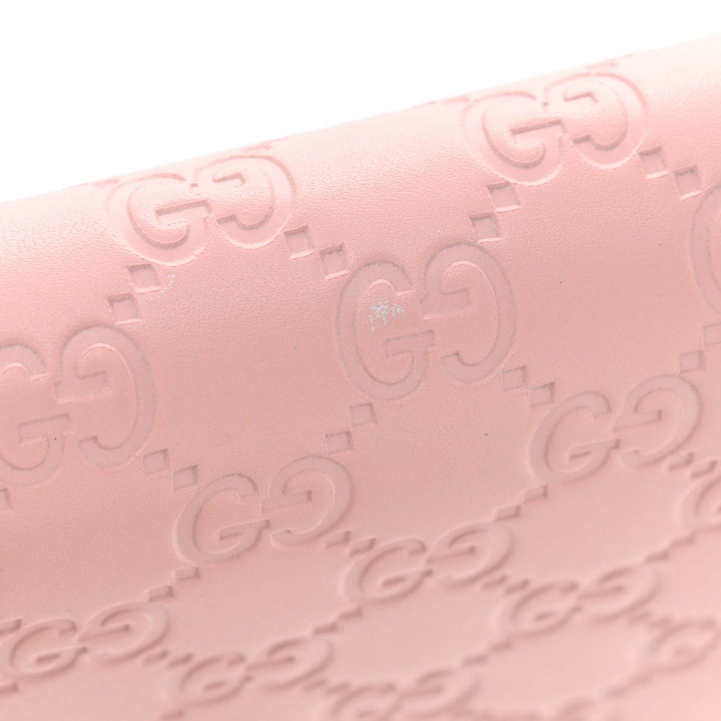 Guccissima Signature Crystal Cat Chain Wallet Light Candy Pink