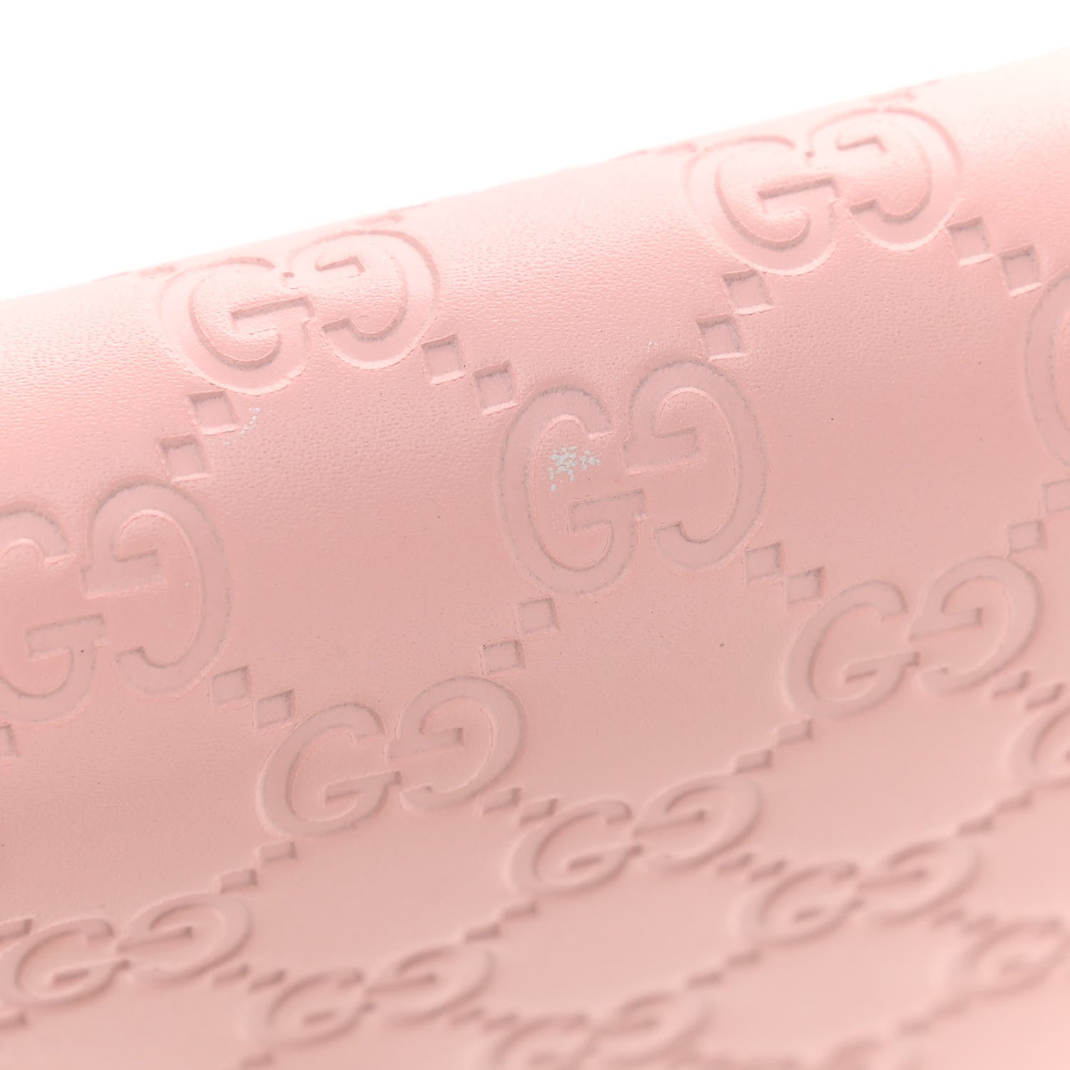Gucci Guccissima Signature Crystal Cat Chain Wallet Light Candy Pink 10 of 11