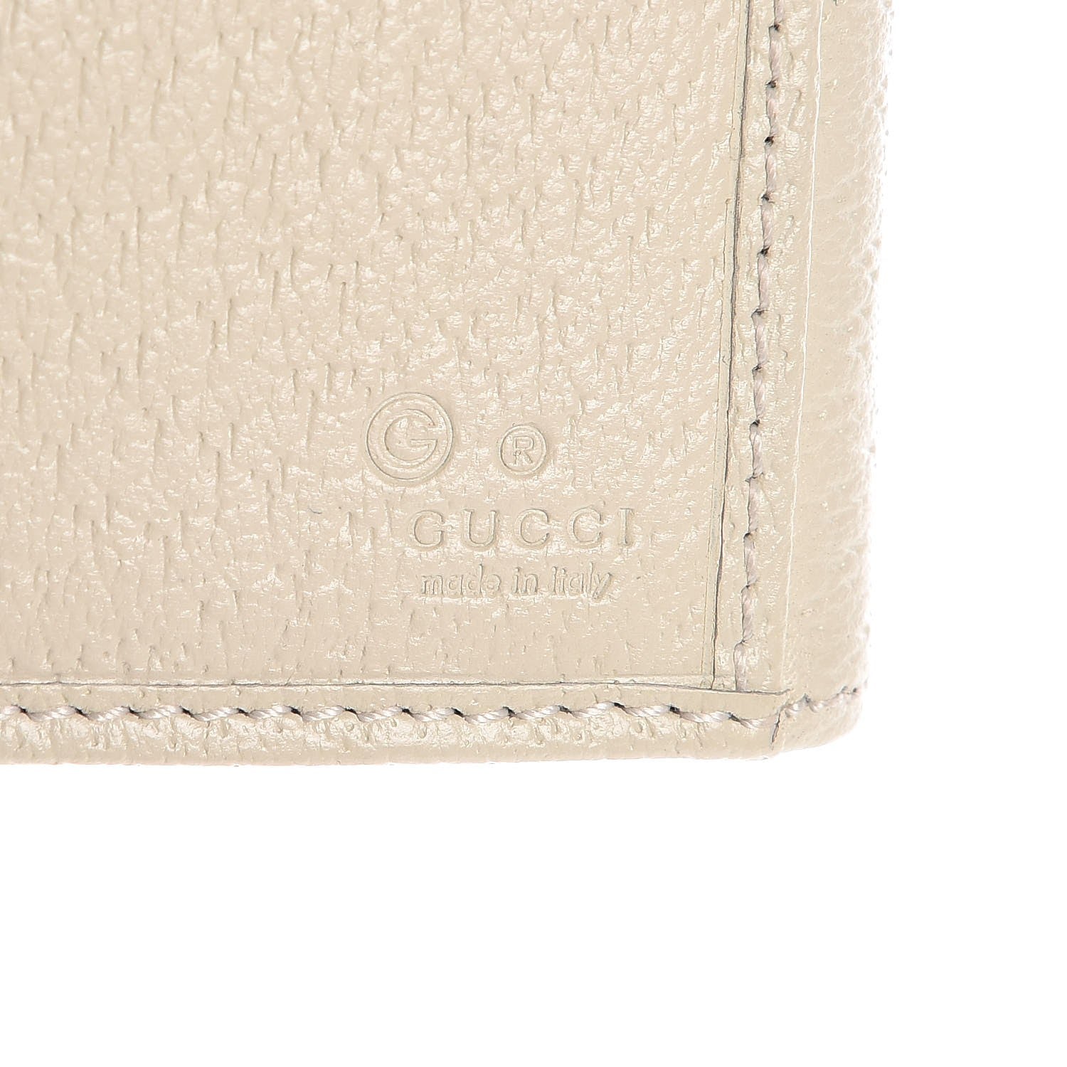 Gucci Calfskin Studded Soho Continental Wallet White 19 of 26