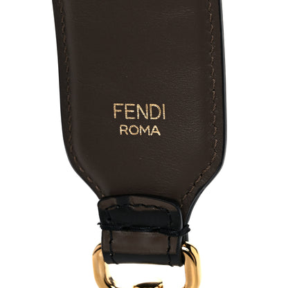 Fendi Vitello Century Bi-Color FF 1974 Embossed Strap You Maya Black 3 of 5