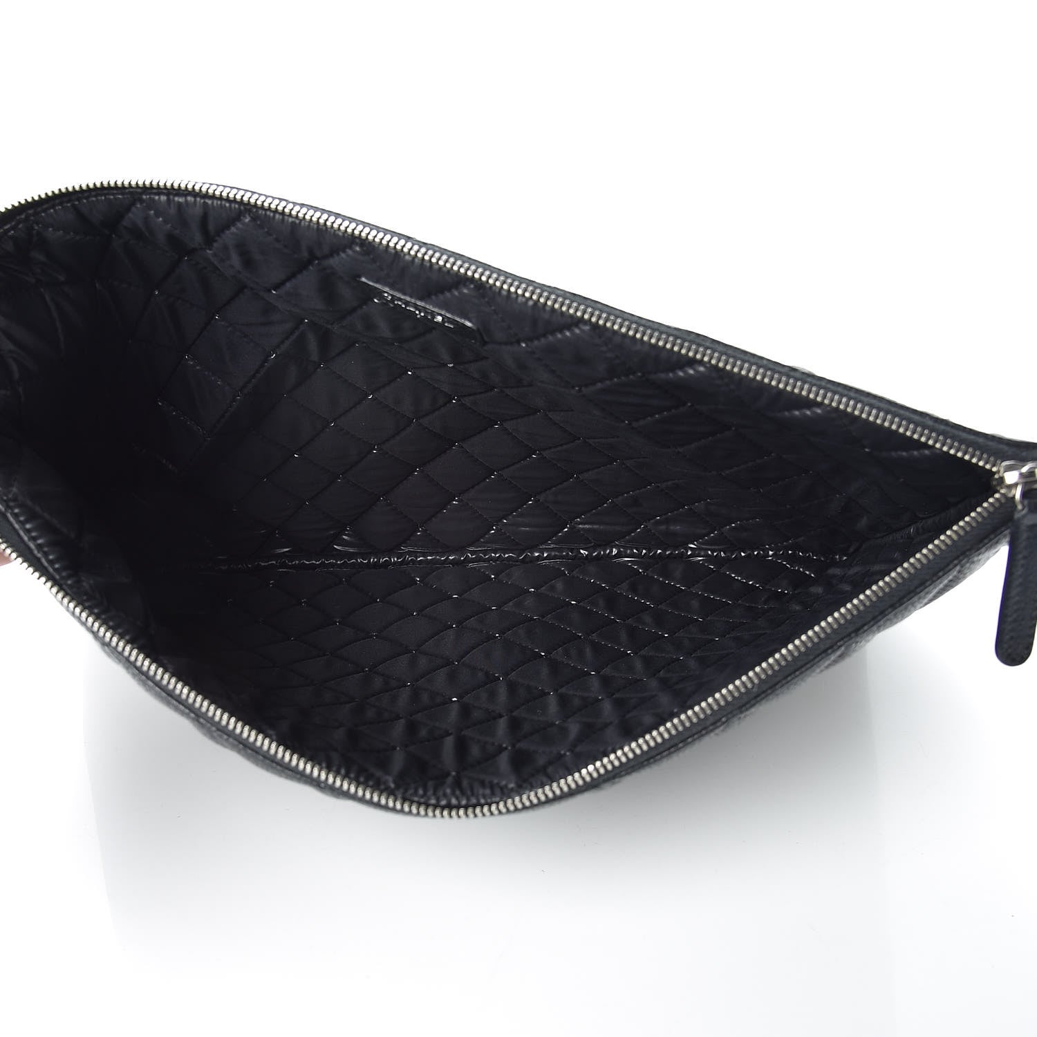 Chanel Caviar Quilted Large Cosmetic Case Black 5 of 10