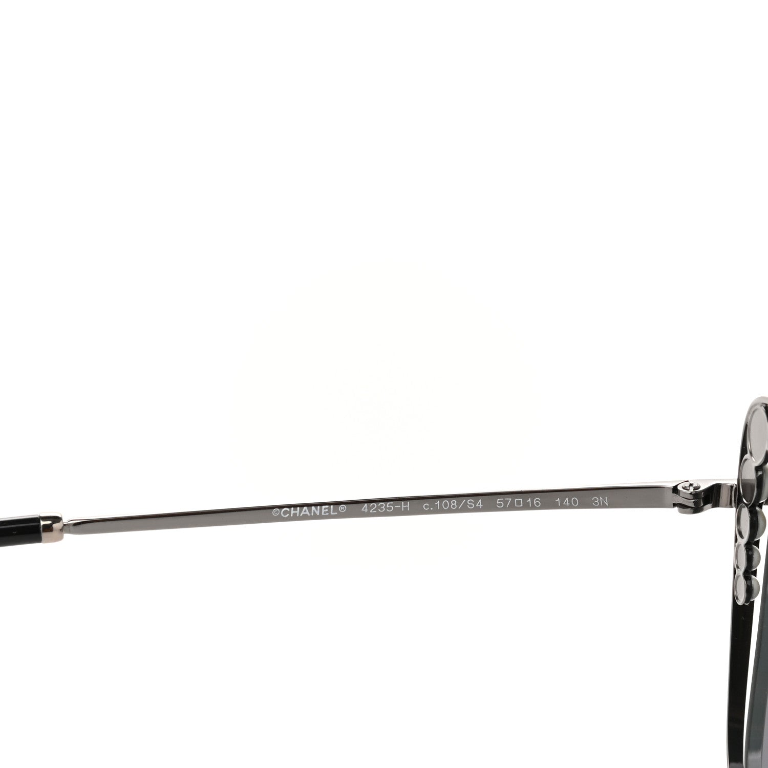 Chanel Pearl Square Sunglasses 4235-H Black 6 of 8