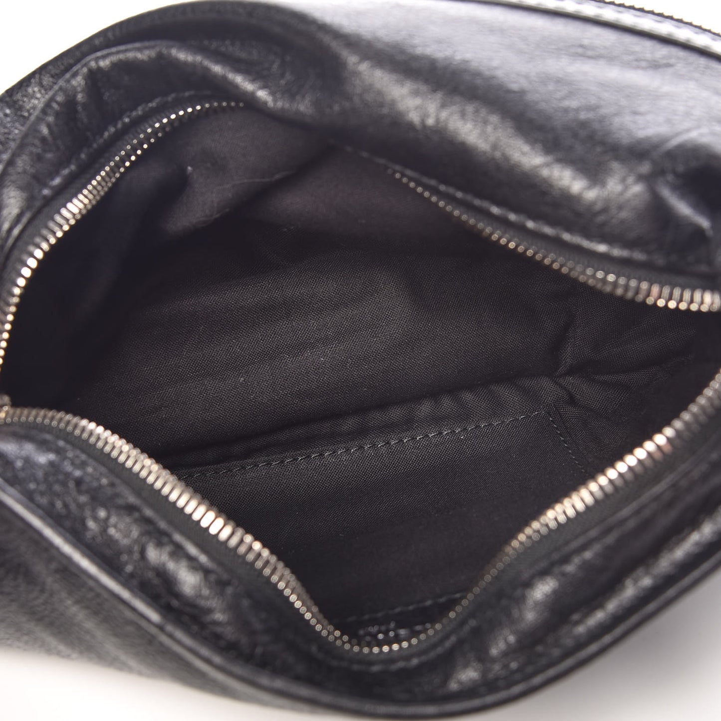 Lambskin Classic Hardware Neo Lift Hip Bag Black