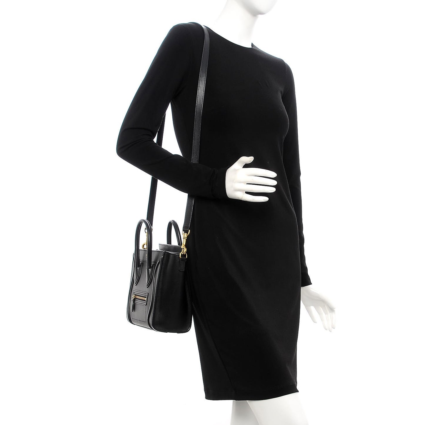 Smooth Calfskin Nano Luggage Black