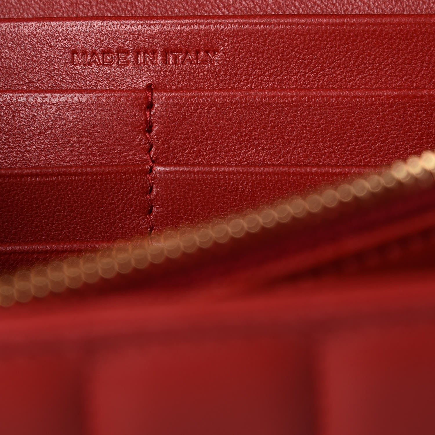 Saint Laurent Lambskin Matelasse Monogram Vicky Chain Wallet Rouge Eros 7 of 11