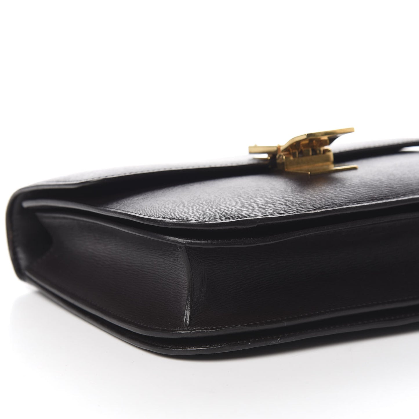Liege Calfskin Medium Classic Box Flap Bag Black