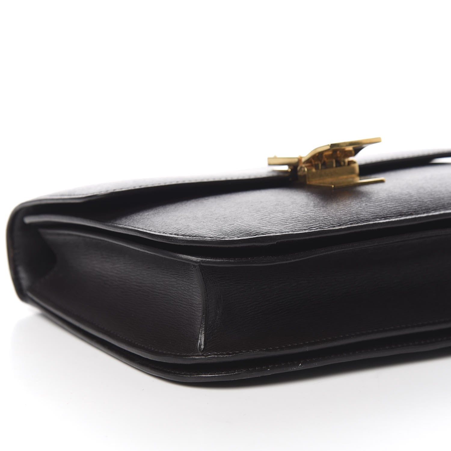 Celine Liege Calfskin Medium Classic Box Flap Bag Black 6 of 10