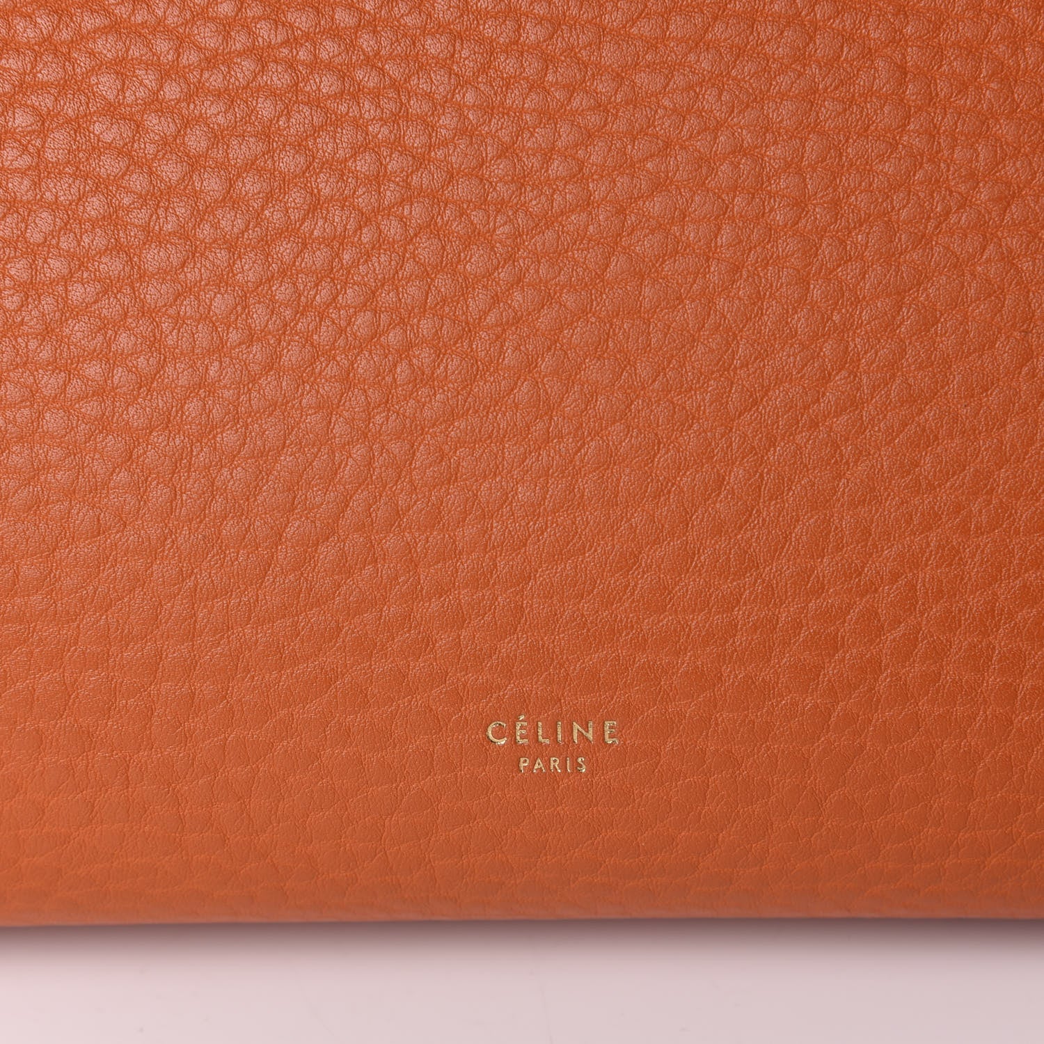 Celine Crisped Calfskin Mini Tie Knot Tote Burnt Orange 11 of 15