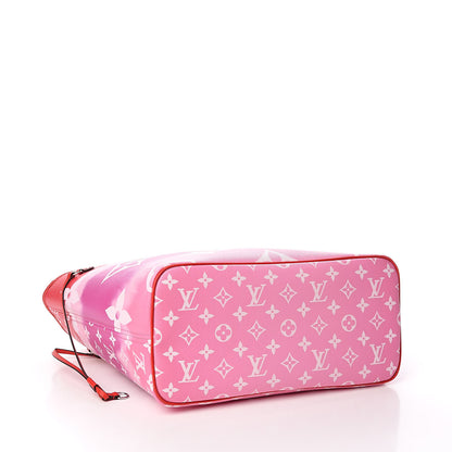 Louis Vuitton Monogram Escale Neverfull MM Rouge 5 of 12