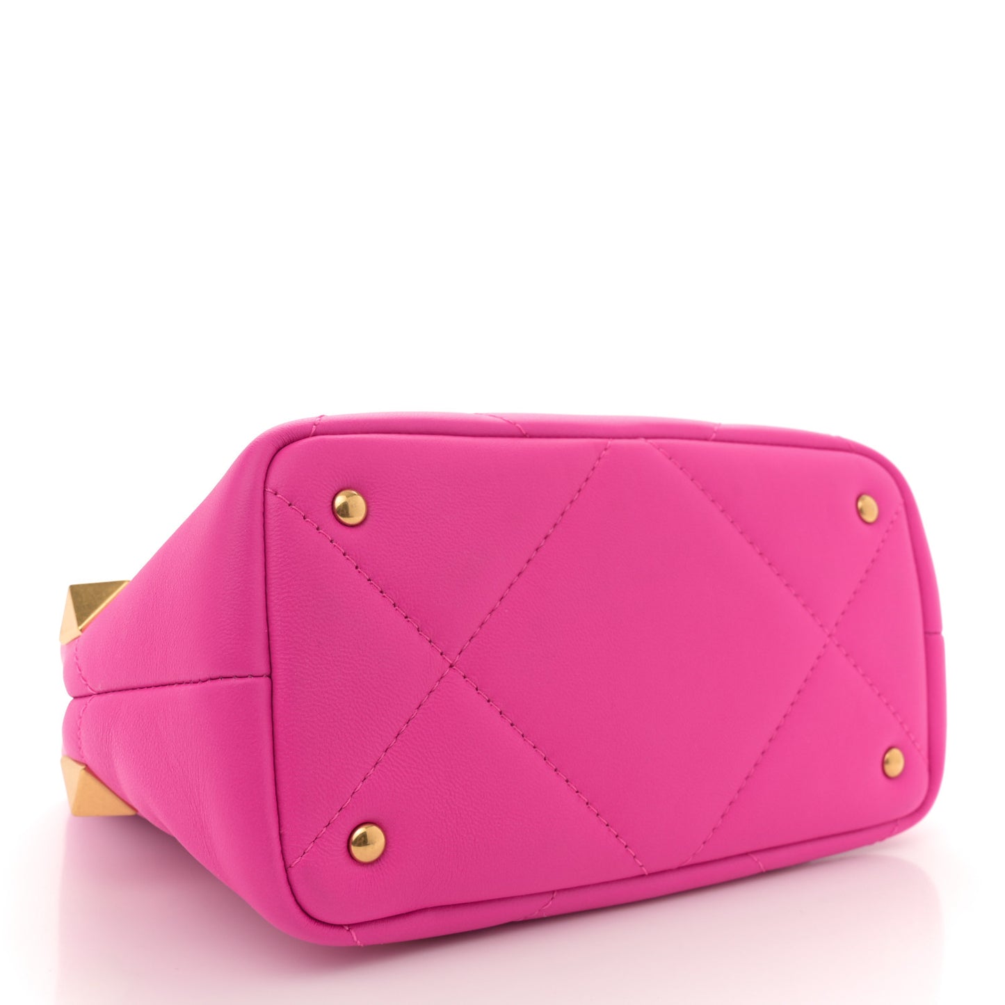 Nappa Small Roman Stud The Handle Bag Pink PP