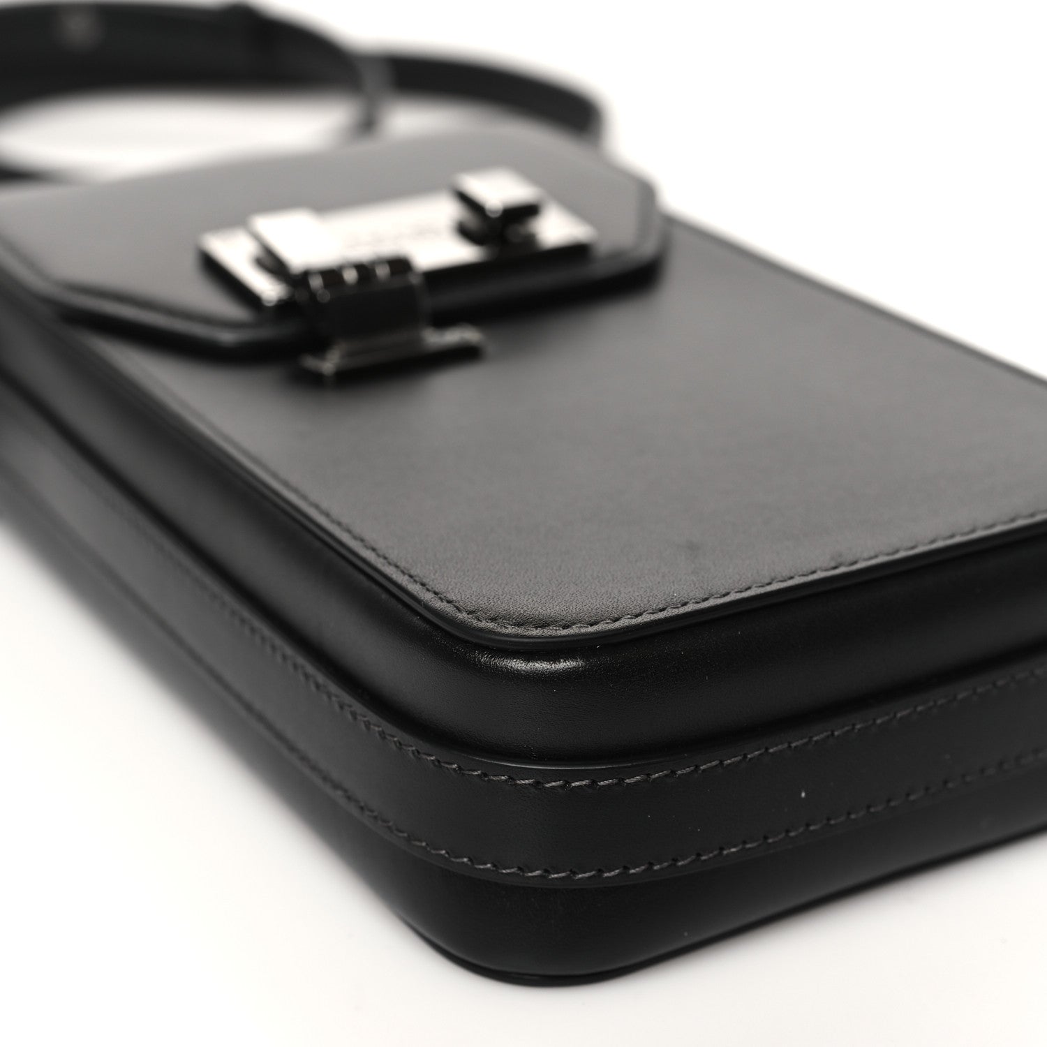Christian Dior Smooth Calfskin Vertical Pouch Black 8 of 9
