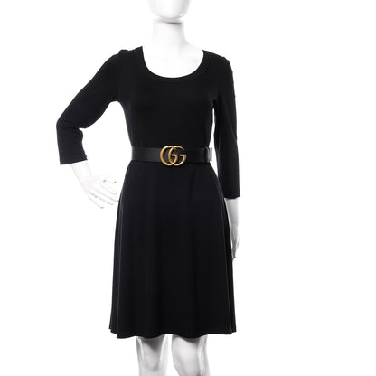 Gucci Calfskin Double G 40mm Belt 75 30 Black 2 of 7