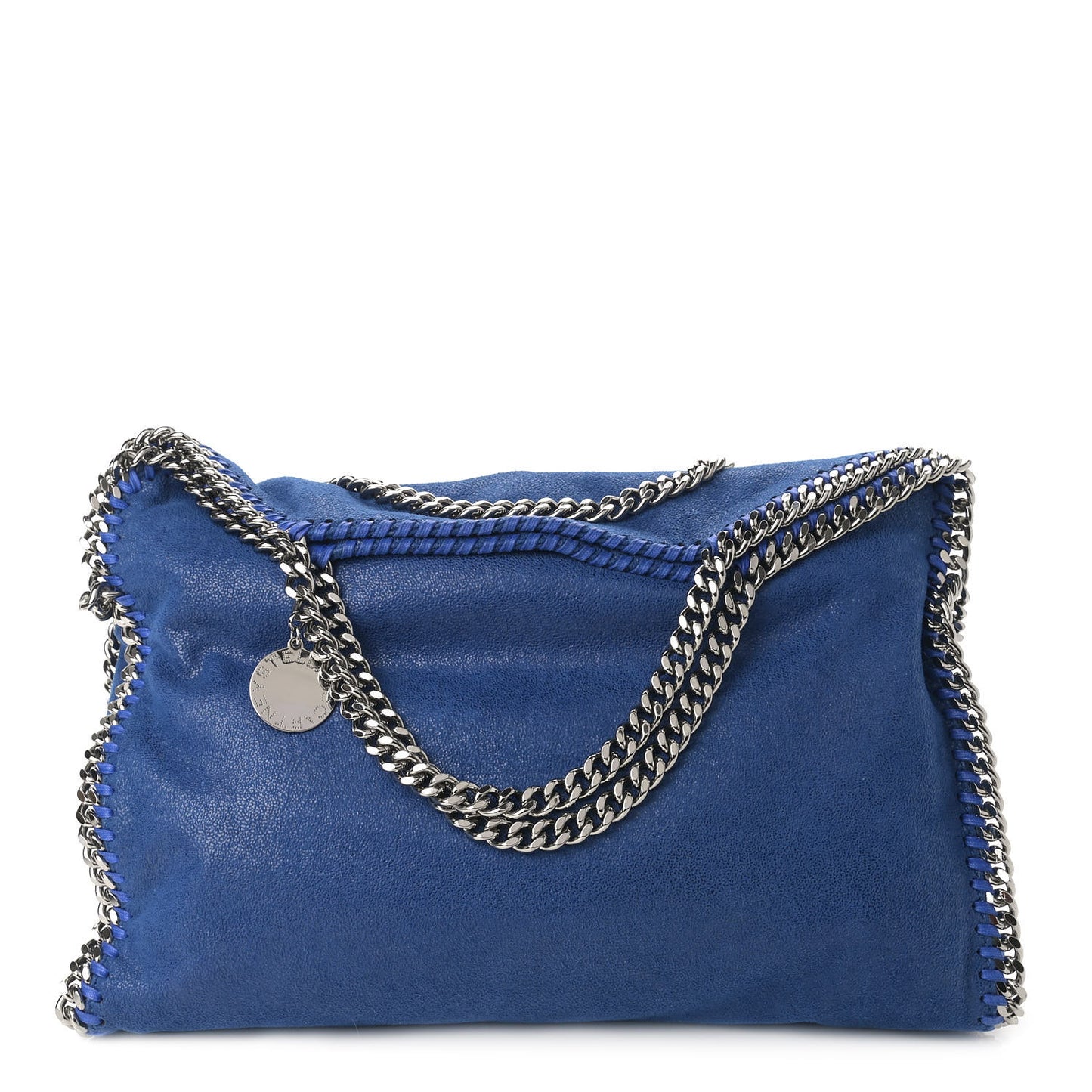 Shaggy Deer Falabella Fold Over Tote Royal Blue