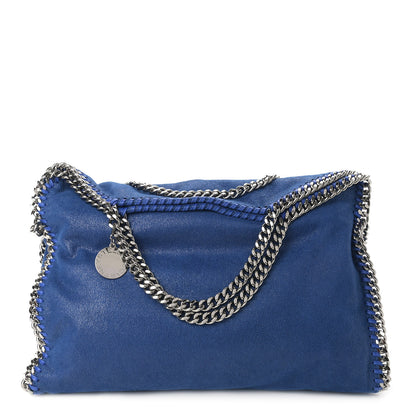 Stella McCartney Shaggy Deer Falabella Fold Over Tote Royal Blue 1 of 8