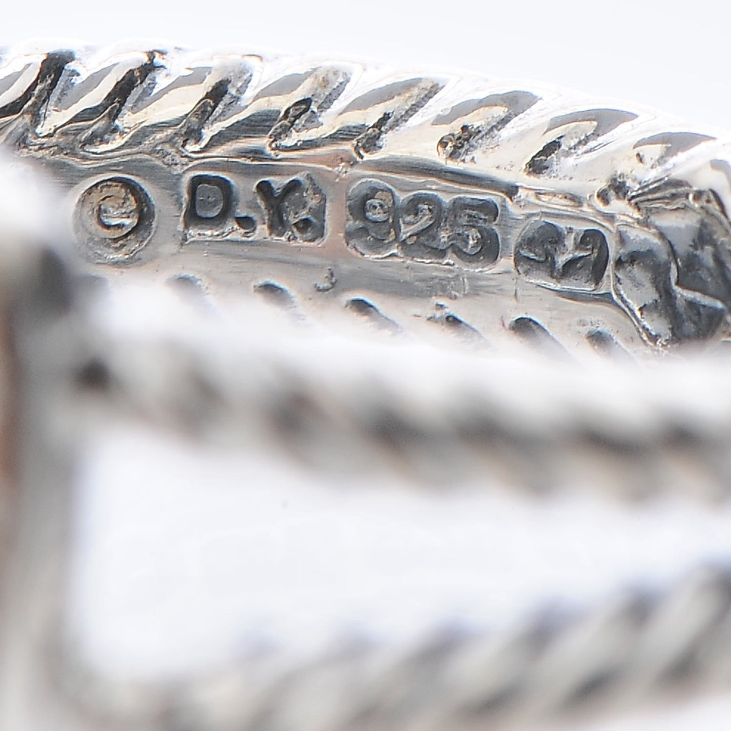 Sterling Silver Diamond Hematite 7mm Petite Albion Ring 49 5
