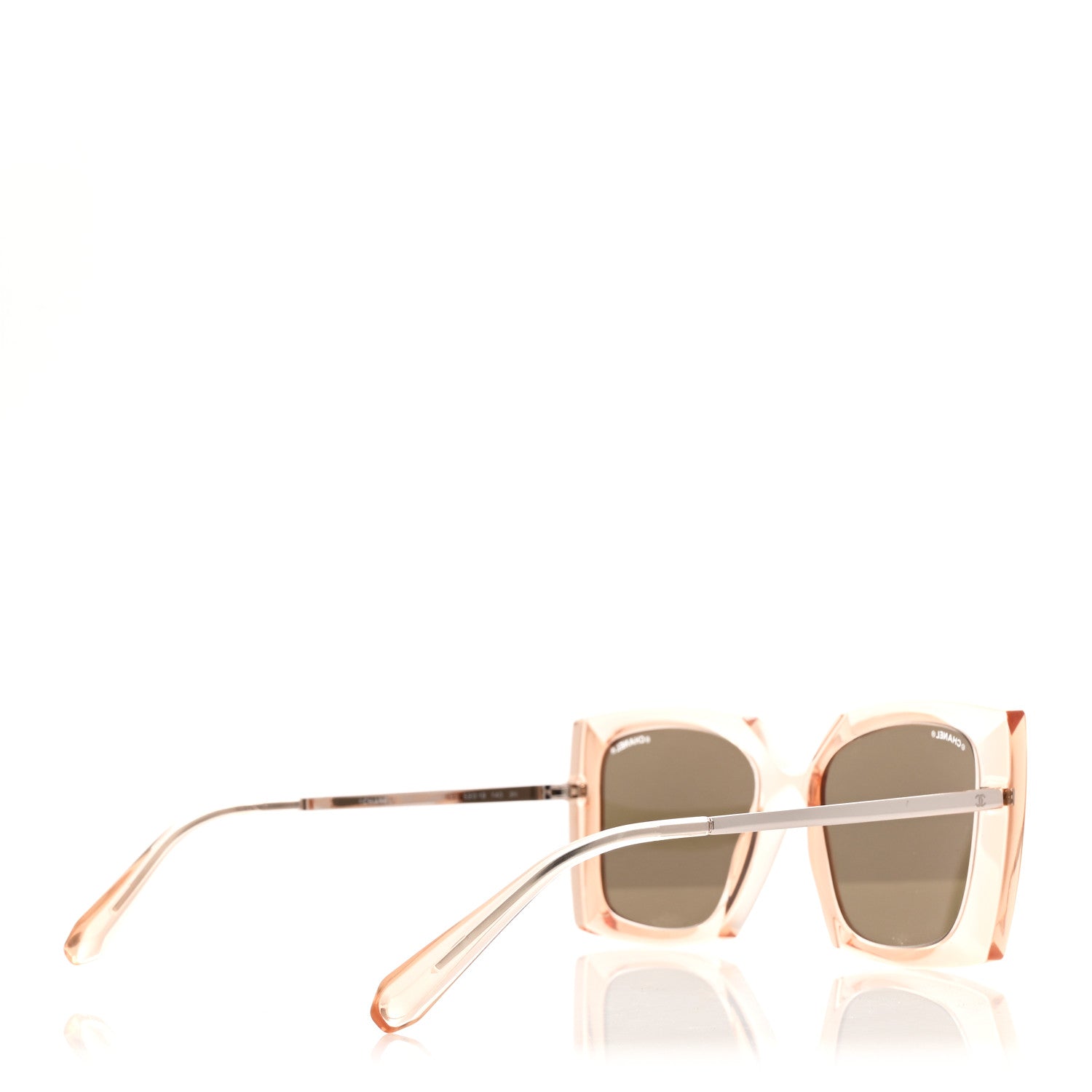 Chanel 18K Pink Gold Mirror Square Sunglasses 6051 Rose 4 of 8