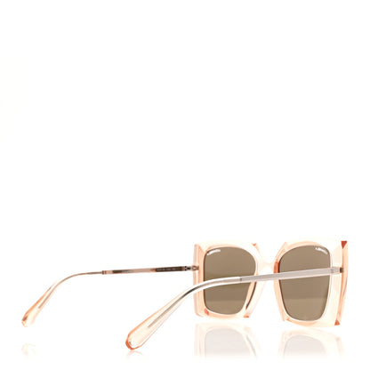 Chanel 18K Pink Gold Mirror Square Sunglasses 6051 Rose 4 of 8