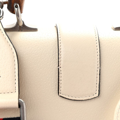 Gucci Textured Calfskin Crystal Bamboo Web Mini Dionysus Top Handle Bag Mystic White 10 of 11
