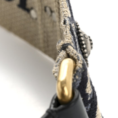 Christian Dior Oblique Studded Shoulder Strap Blue 6 of 7