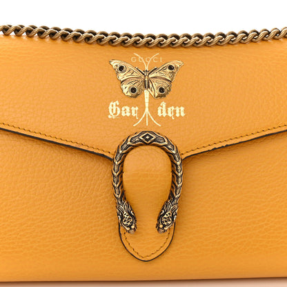 Gucci Calfskin Garden Dionysus Chain Wallet Yellow 7 of 9
