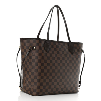 Louis Vuitton Damier Ebene Neo Neverfull MM Rose Ballerine 3 of 14