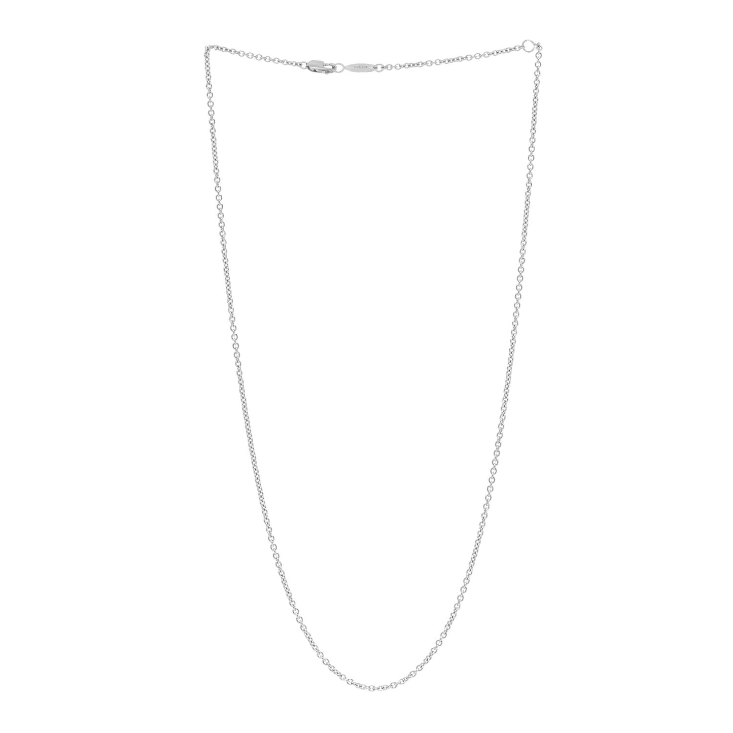 Platinum Chain Necklace 18"