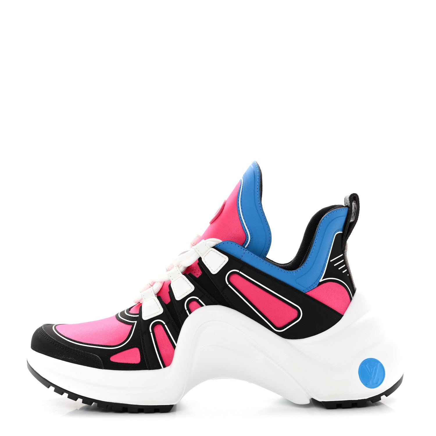 Louis Vuitton Calfskin Nylon LV Pop Archlight Sneaker 38.5 Rose 1 of 8