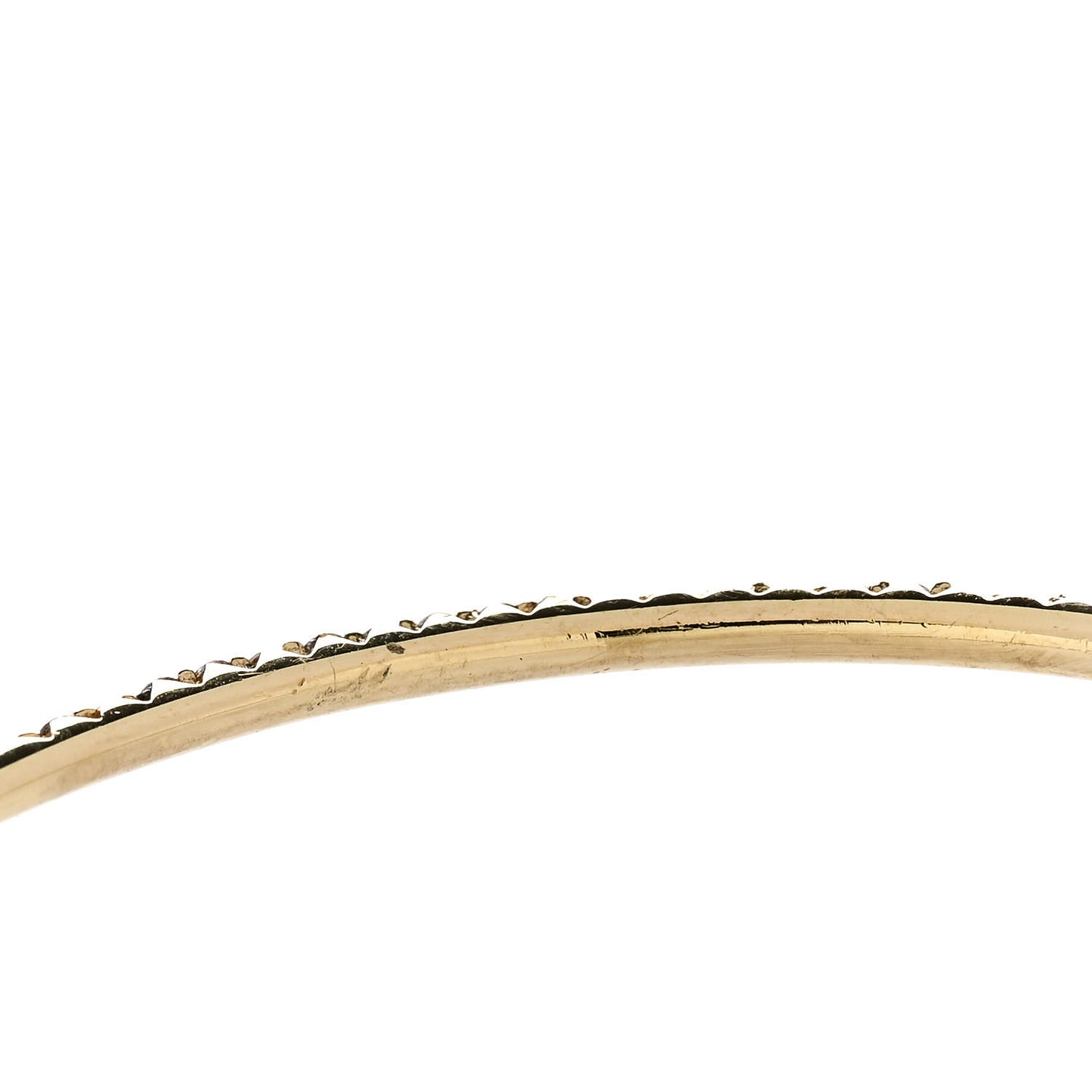 18K Yellow Gold Diamond Diamond Classic Bangle Bracelet