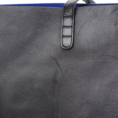 Mansur Gavriel Calfskin Large Shopping Tote Black Royal 17 of 22