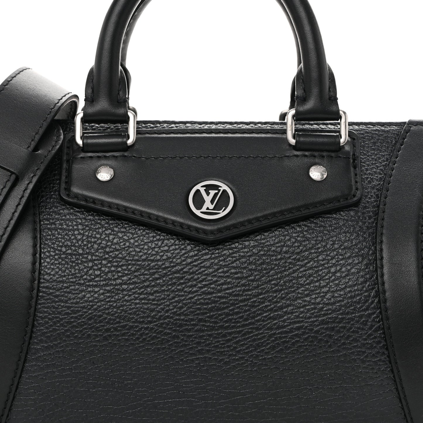 Pixel Lambskin LV Biker PM Black