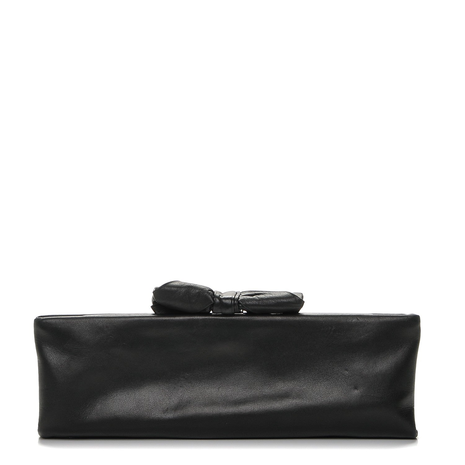 Chanel Lambskin Bow Clutch Black 1 of 7