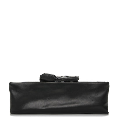 Chanel Lambskin Bow Clutch Black 1 of 7