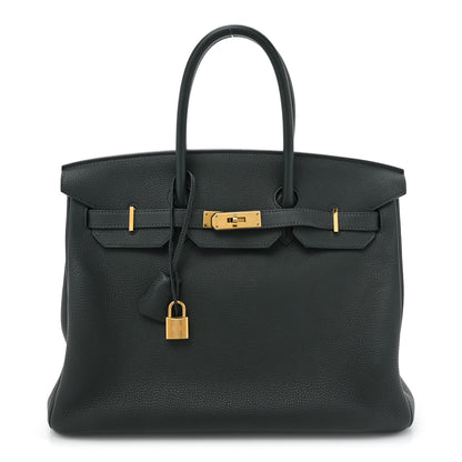 Hermes Togo BIRKIN 35 Vert Fonce 1 of 15