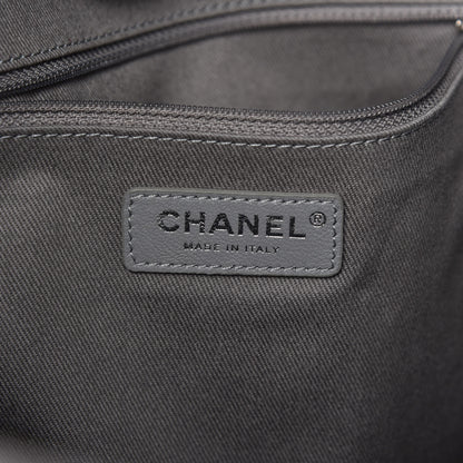 Chanel Woven Straw Raffia Small Deauville Tote Grey 6 of 10