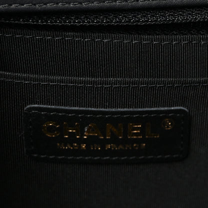Chanel Calfskin Chevron Quilted Mini Statement Flap Black 6 of 10