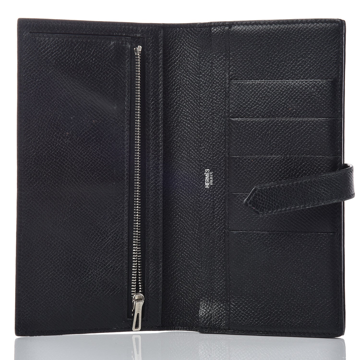 Hermes Epsom Bearn Gusset Wallet Black 5 of 13
