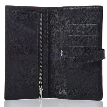 Hermes Epsom Bearn Gusset Wallet Black 5 of 13