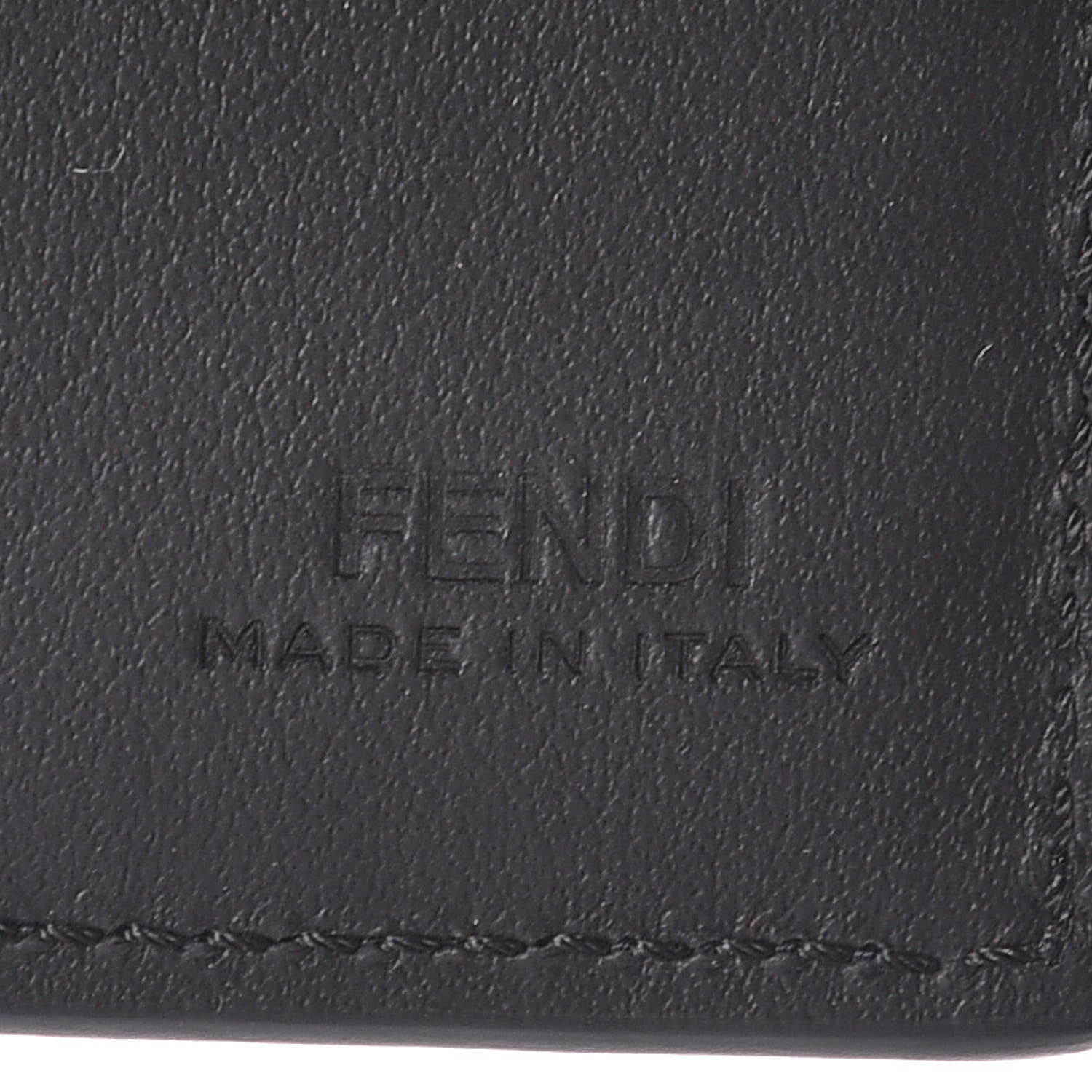 Fendi Vitello Century Vocabulary Blue Bi-Fold Wallet Blue Lavagna 6 of 8