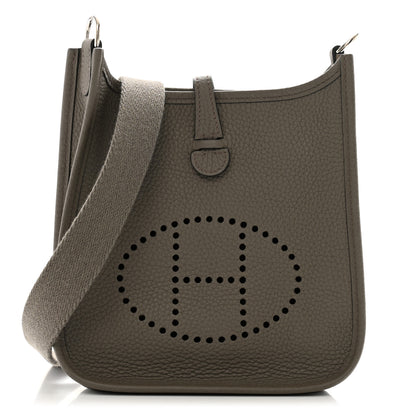 Hermes Taurillon Clemence Evelyne TPM Gris Meyer 1 of 10