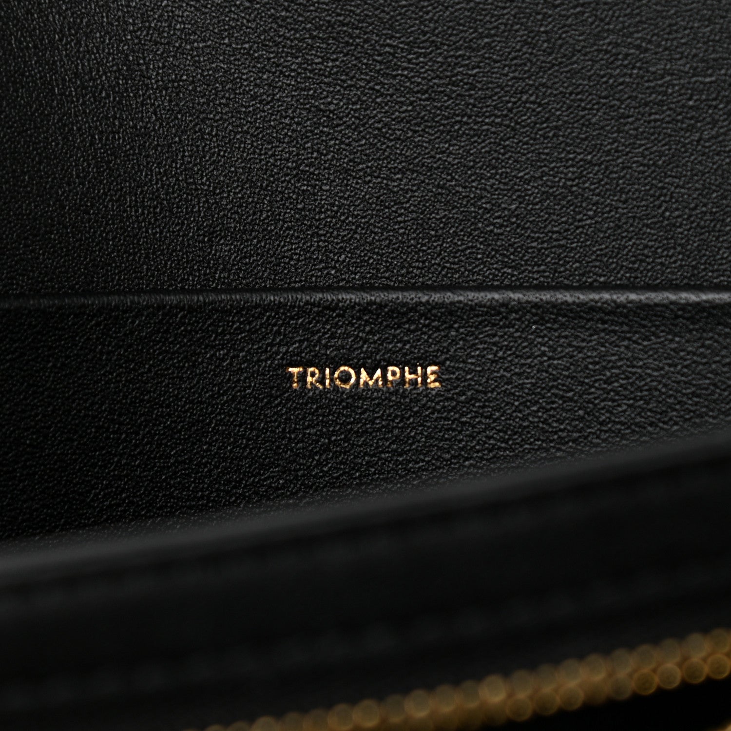 Celine Shiny Calfskin Medium Triomphe Black 7 of 11