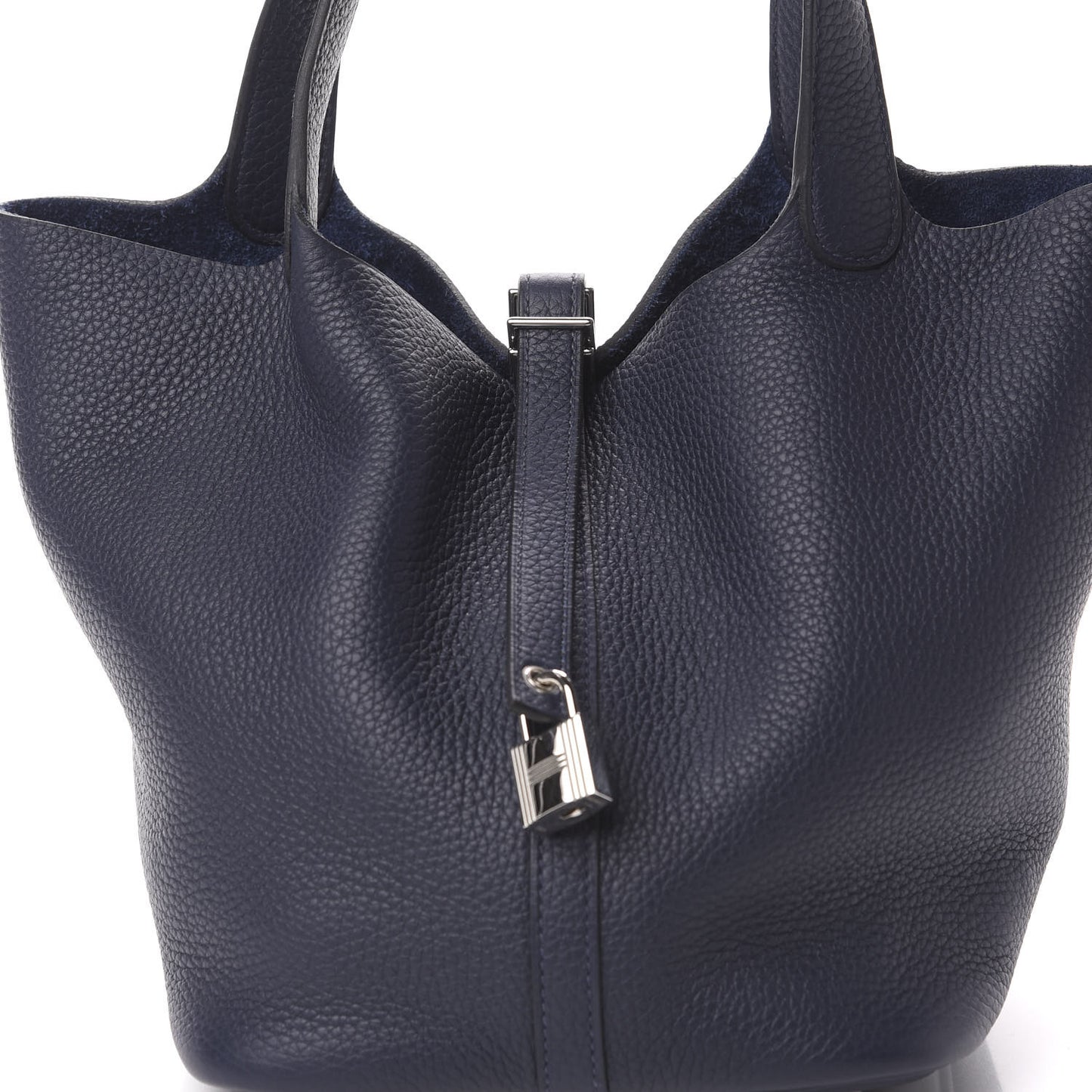 Taurillon Clemence Picotin Lock 22 MM Bleu Nuit