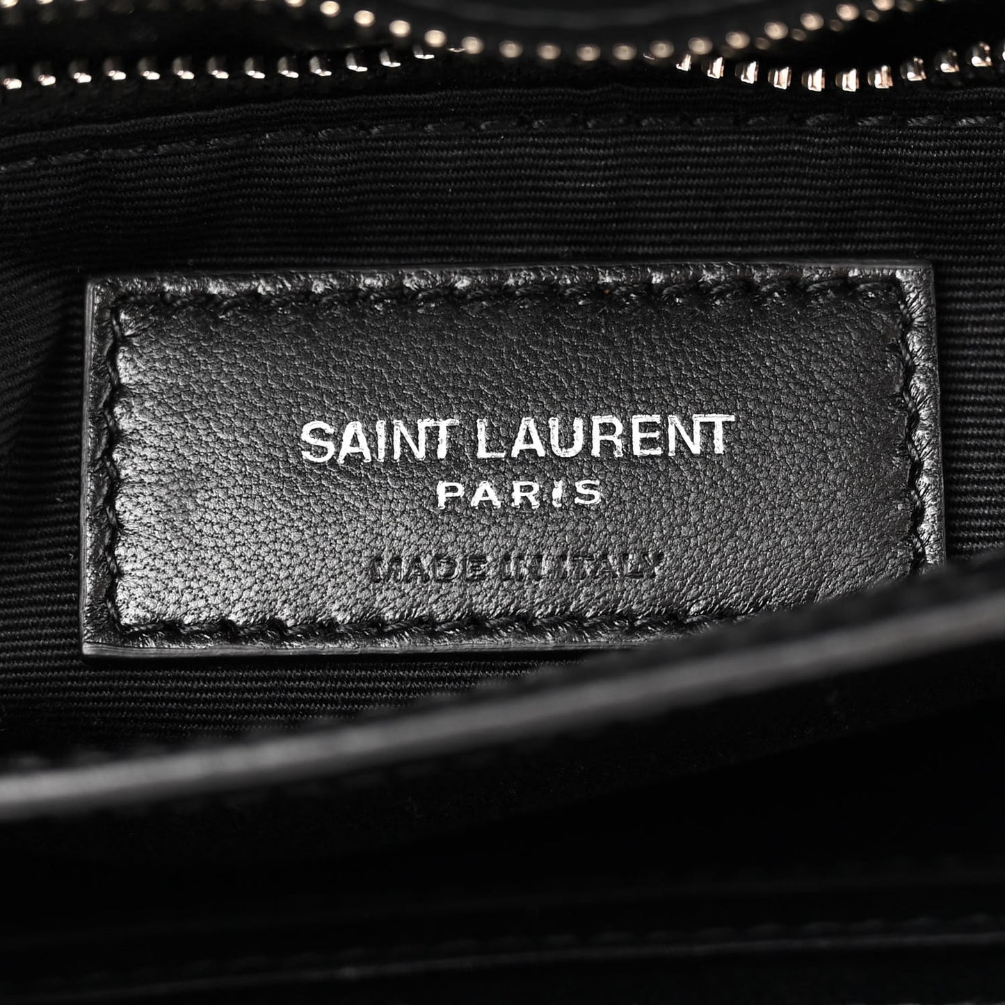 Calfskin Y Quilted Monogram Toy Loulou Crossbody Bag Black
