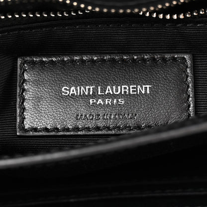 Saint Laurent Calfskin Y Quilted Monogram Toy Loulou Crossbody Bag Black 6 of 12