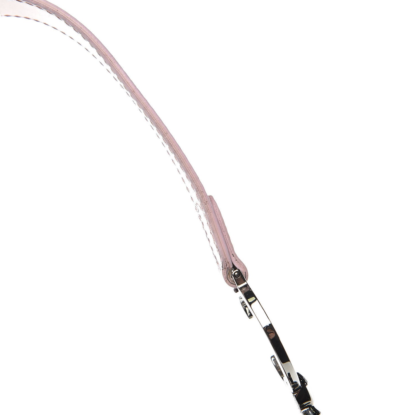 Patent Denim Jeans Saddle Bag Grey Pink